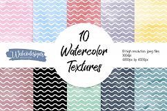 10 Watercolor Backgrounds with Waves Product Image 1