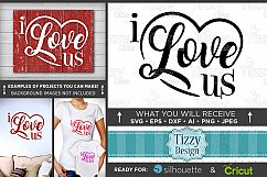 I Love Us SVG - Valentines Day SVG - 1511 Product Image 1