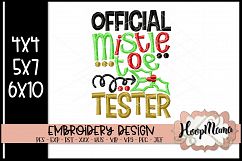 Official Mistletoe Tester- Christmas Embr Product Image 1