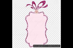 16 Pink Frame, Glitter and Jewelry Frame Clip Arts Product Image 8