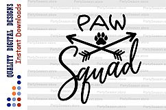 Paw squad Svg Paw svg Pet svg Dog svg Cat svg Pet lover Product Image 2