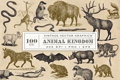 Vintage Animal Vector Graphics Product Image 1