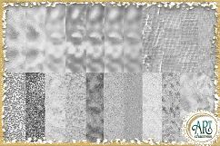 Luxury Silver Glitter Seamless Digital Papers,Border,Overlay Product Image 3