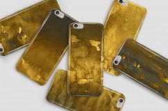 Golden Watercolor &amp; Ink Backgrounds Product Image 5