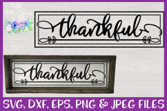 Thankful SVG Thanksgiving Farmhouse Sign Design Product Image 1