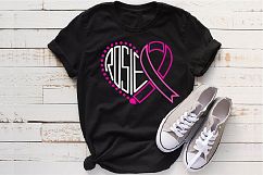 Rosie Breast Cancer Ribbon Svg Awareness ribbon 1025s Product Image 1