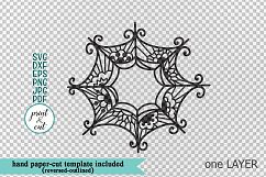 Halloween Spider Web Witch Hat Monogram bundle svg dxf pdf Product Image 2