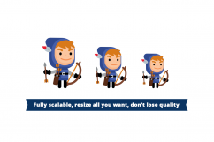 30 Fantasy Vector Clipart Characters Product Image 4