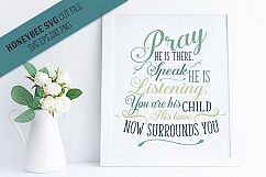 Pray He Is There SVG Cut File Product Image 1