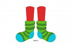 Christmas Feet Embroidery Designs Holiday Bundle Set of 4 Product Image 3