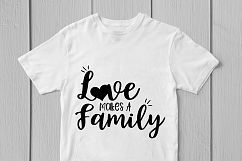 Love Makes A Family - Weddings SVG EPS DXF PNG Cutting Files Product Image 2