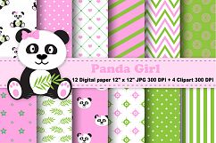 Panda Digital Paper, panda Boy Background, Animals Pattern, Zoo Background, Zoo Animals Pattern, Jungle Background, Panda Clipart. Product Image 1