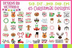 Christmas Bundle, Plus 4 FREE Chalkboards SVG, DXF, EPS PNG Product Image 2