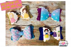 Scalloped Hair Bow Bundle Set Template Product Image 1