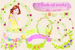 Lovely Princess - watercolor clipart Product Image 3