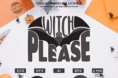 Witch Please Halloween Design SVG DXF EPS AI PNG Product Image 1