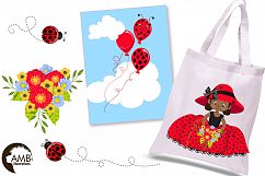 Sweet little ladies graphics, clipart, illustrations AMB-1598 Product Image 2