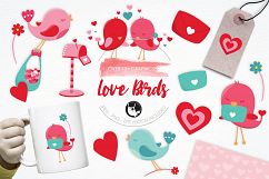 Love Birds graphics and illustrations Product Image 1