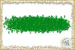 Green Shamrocks Clover Glitter Brush Strokes 24 PNG clipart Splashes  Product Image 22