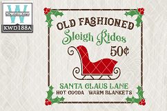 Christmas SVG - Sleigh Rides KWD188A Product Image 1