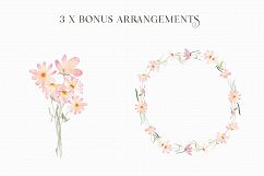 Watercolor Floral Clipart - Daisy Belle Product Image 5
