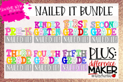 Nailed It SVG - Graduation Bundle SVG - Girl Product Image 1