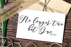 No longer two but One SVG Cut File Product Image 1