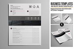 Kappa Customer Questionnaire US Letter Template Product Image 1