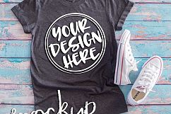 Gray t shirt mock up 6483 Product Image 2