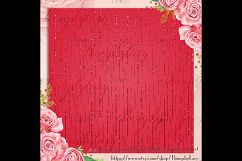 16 Red Glitter Christmas Printable Digital Papers 12 x 12 in Product Image 6