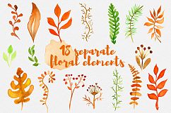 Fall Watercolor clipart Autumn Product Image 2