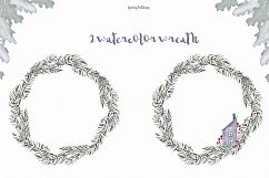 Scandinavian Christmas Watercolor Clipart Product Image 4