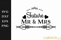 Future Mr and Mrs SVG Decal Product Image 1