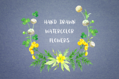 Wild flowers 2. Watercolor set. Product Image 2