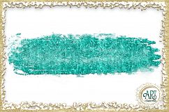 Teal Aqua Glitter Brush Strokes 24 PNG Aquamarine clipart Splashes  Product Image 8