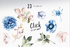 Blue - Floral Watercolor Collection Product Image 8