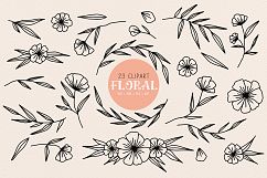 Floral svg clipart illustration flourish wreath Product Image 3