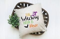 The Witching Hour is Near SVG Cut File - Halloween SVG DXF Product Image 7