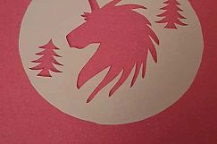4 x UNICORN Christmas Bauble Templates Product Image 4