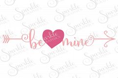 Be Mine Arrow Cut File | SVG, EPS, DXF, PNG Product Image 1