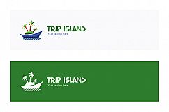 Trip Island -Vacations on Beach Stock Logo Template for Tour &amp; Travel Agency  Product Image 2