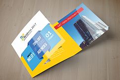 Business Solution Square Trifold Brochure Product Image 2