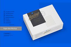 Paper Box Mockup Half Side View Product Image 2