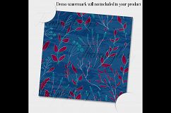 12 Winter Floral Digital Papers in Frozen Theme Color Product Image 3