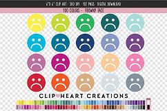 Frowny Face Clip Art - 100 Clip Art Graphics Product Image 1