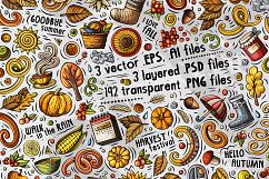 Autumn Cartoon Objects Set Product Image 2