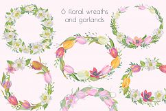 Floral Design Pack (watercolor &amp; pastel) Product Image 6