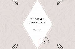 FLORAL Resume/CV + Cover Letter + Title Product Image 7