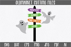 Monsters Zombies and Ghosts, Oh My SVG Cut File - Halloween Product Image 1