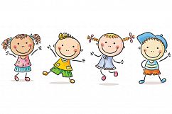 Happy Cartoon Kids Bundle, children doodle, kids doodle Product Image 4